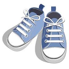 blue sneakers